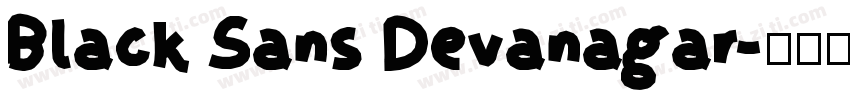 Black Sans Devanagar字体转换